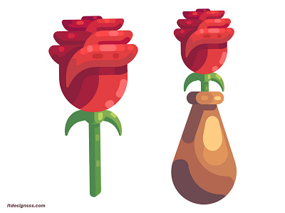 Rose and Vase