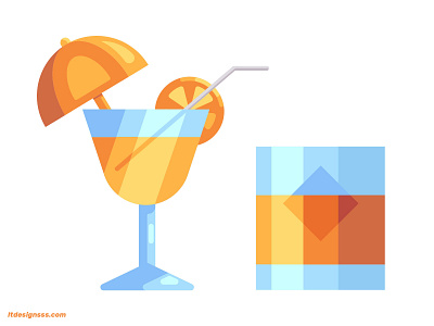 His & Hers Drinks 2d cocktail daily design drinks flat flat design flat art flat design hers his icon icon illustration illustration design illustrations logo simple shapes summer vector vector illustration whiskey