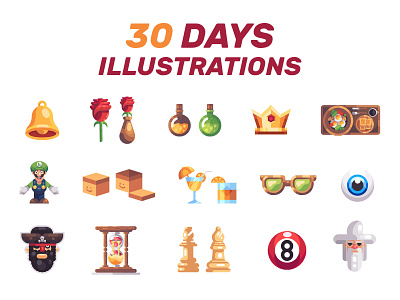 30 Days Illustrations
