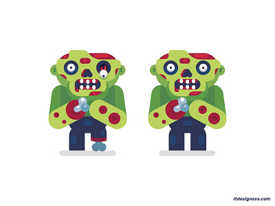 Zombies. 2d characters cute dead flat design flat art flat characters flat design flat illustration game chracaters game design gamedev illustration illustration design illustrations logo mascot vector zombies