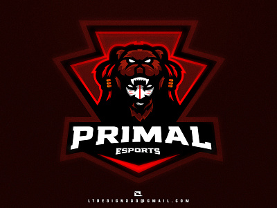 Primal design designer digital dribbble esports esportstyle graphicdesign illustration illustrator logo mascot