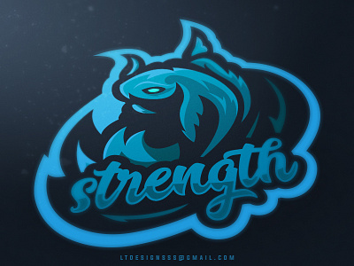 Koi -Strength- design designer digital dribbble esports esportstyle graphicdesign illustration illustrator logo mascot