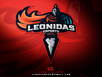 Leonidas design designer digital dribbble esports esportstyle gaming graphicdesign illustration illustrator logo mascot