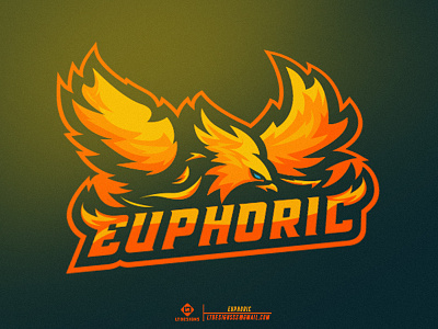 Euphoric brand design designer esports esportslogo graphicdesign illustration illustrator logo mascot sports