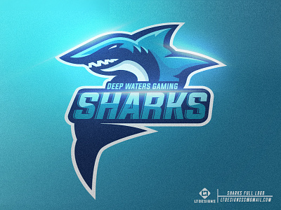 Sharks brand design esports games gaming illustration illustrator logo mascot sharks sports