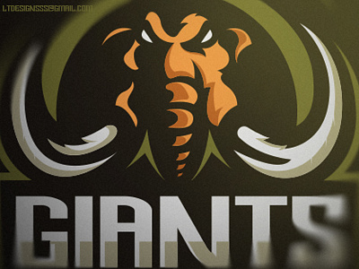 Giants bold brand esports games gaming giants identity logo mamooth mean sports strong