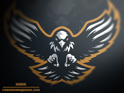 Hawk brand design esports games gaming hawk illustration illustrator logo mascot sports