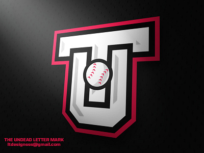 The Undead -Letter Mark- baseball bold brand design esports identity lettermark logo mascot sports