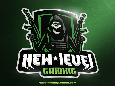 New Level ( H1Z1) bold character design esports gaming h1z1 lgo mascot skull sports team