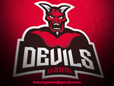 Devils Work. bold design designer devil esports gym mean sports workout