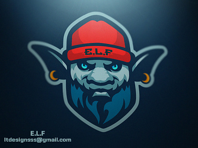 E.L.F. bold branding clothing design elf esports logo ltdesignsss sports