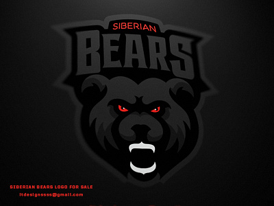 Siberian Bears .photoshop agressive bears bold esports game gamers gaming illustrator logo mean sports