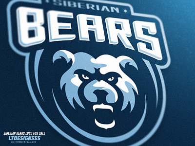 Siberian Bears bears blue brand branding esports hockey ice icon identity logo sports