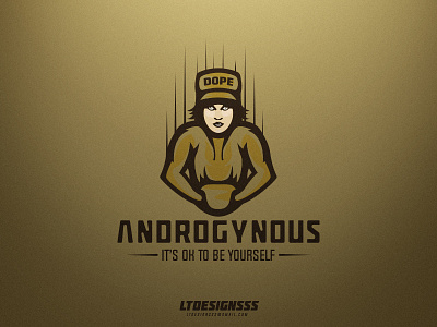 Androgynous. androgynous boy design designer gay girl grapghicdesign hat identity logo