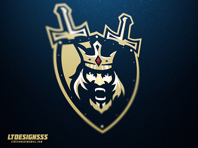 King- Tertiary Logo brand crown design designer esports gaming indentity king logo mascot royal sports