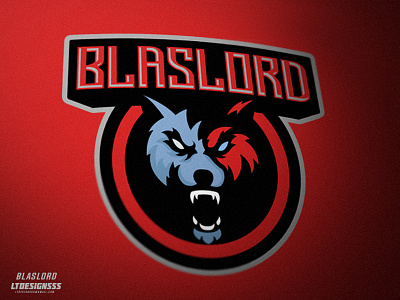 Blaslord. bold design esports gamers gaming logo mascot mean sports twich wolf wolves