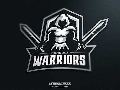 Shadow Warriors armour assasin design designer esports games gaming logo shield sports swords warrior