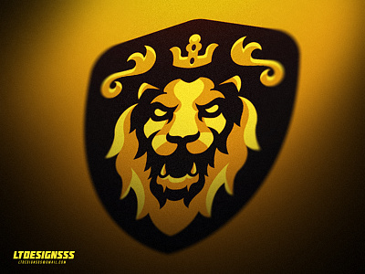 Golden Kings crown design designer games gaming graphicdesign king lion logo mascot royal royalty