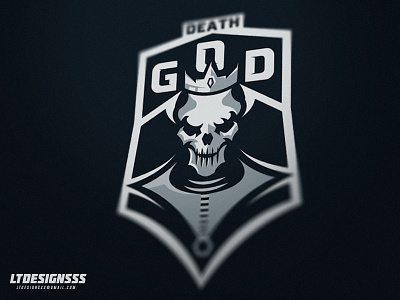 Death God bold brand dark death designer esports god graphicdesign identity logo skull sport