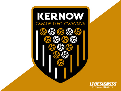 Kernow Football Association bold brand branding crest design designer football graphicdesign identity illustration illustrator logo sports