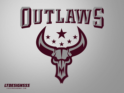 Outlaws (dif idea) bold esports gamers gaming graphicdesign illustration illustrator logo mascot outlaws skull sports