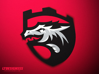 More...Dragons... art brand branding design designer dragon esports identity illustration logo shield sports vector