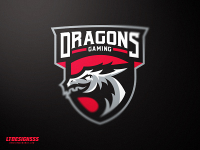 Dragons Gaming (Pink Version) bold brand branding design dragons gaming identity logo ltdesignsss mascot sports sportsbrand sportsidentity sportslogo