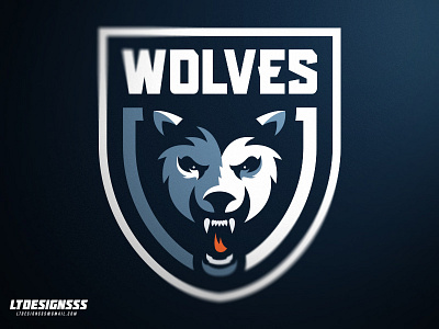 WOLVES v.1 agressive badge bold brand branding esports gaming identity logo mascot sportidentity sports sportsbranding sportslogo wolf wolves