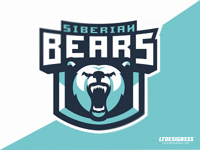 S.Bears badge bear bears brand branding identity logo mascot shield sports sportslogo