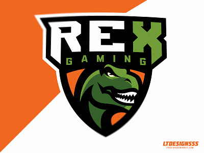 ReX Gaming brand branding design gamers gming identity illustrator mascot sports sportsdesign sportsidentity sportslogo t rex