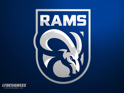 Rams badge brand branding identity logo ram rams sports sportsbranding sportsdesigns sportsidentiy sportslogo