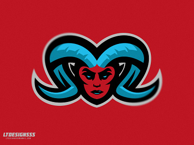 Demonika bold brand brandidentity branding deamon demon demonic esports female horns logo mascot sport sports sportslogo