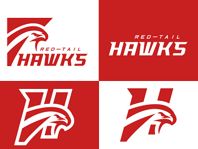 Hawks Identity. branding graphic hawk hawks identity logo logos sports sportsbranding sportsidentity