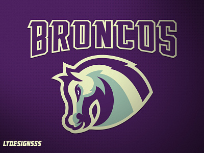 Broncos bold brand branding bronco horse identity logo mascot sports sports branding sports design sports identity sports logos stallion