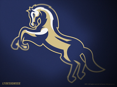 Bronco (full body) bold brand branding bronco football horse horses identity logo logo mark mark mascot sports sports branding sports design sports identity sports logos stallion