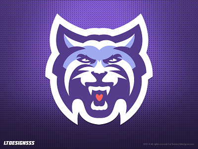 Wildcat animal cat design designer football graphic design illustration league logo logo design mascot sports sportsbranding wfl wild wildcat