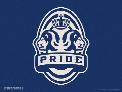 Pride badge crown football lion lion badge lion logo lions logo logo design mascot pride royal royalty soccer sports sports badge sports branding sports identity