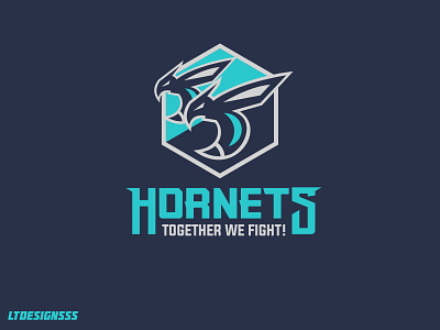 Hornets (Secondary) brand creative design design studio designer football graphic design hornet hornets identity league logo ltdesignsss mascot sports sports design sports identity sting stinger wfl