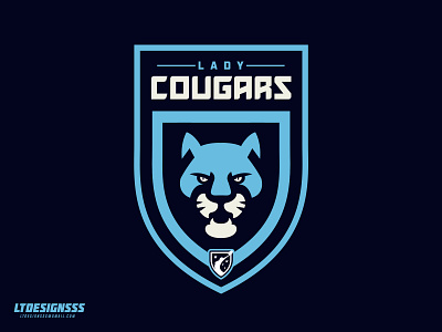 Lady Cougars big cats bold brand cat cougar cougars design designer football league logo mascot sports sports branding sports identity type typography wfl wild cat wild cats