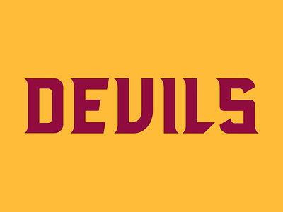 Devil (type) by Lia Tanasa on Dribbble