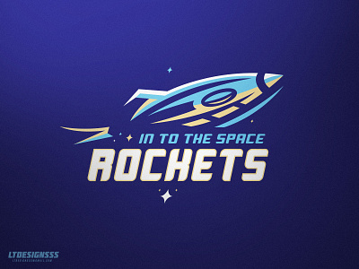 Rockets design identity logo ship space sports sports design typeface typogaphy universe