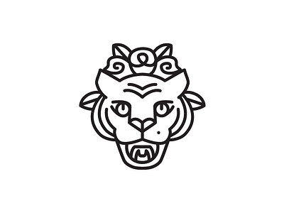 Hija De Tigre Logotype branding logo logotype roses tiger women