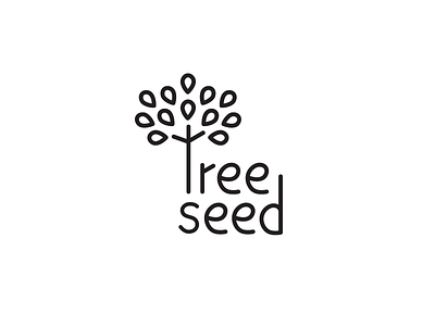 Treeseed Logotype branding growup logo logotype tree