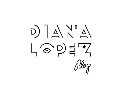 Diana Lopez Blog Logotype beauty brand eye logo logotype makeup