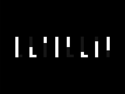 LLIILLII black and white geometric logo minimal