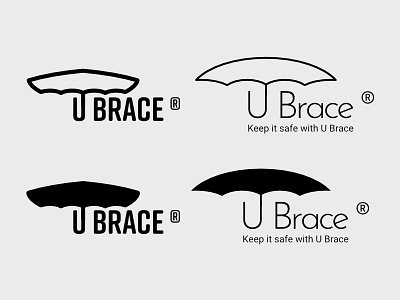 U Brace Brand Ideas branding minimal new options umbrella