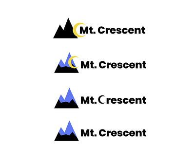 Logo Concept: Mt. Crescent brand company concept design icon logo web