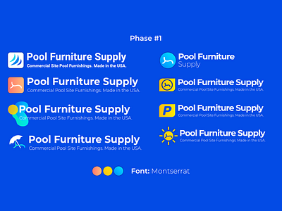 Pool Furniture Supply Logo Redesign - Phase 1 brand branding design illustration logo vector website