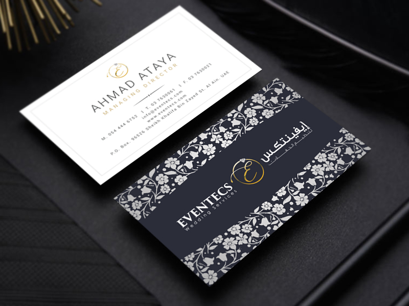 Eventecs Business Card By Syed Bilal Ali On Dribbble