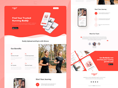 BuddyUp Landing Page Design